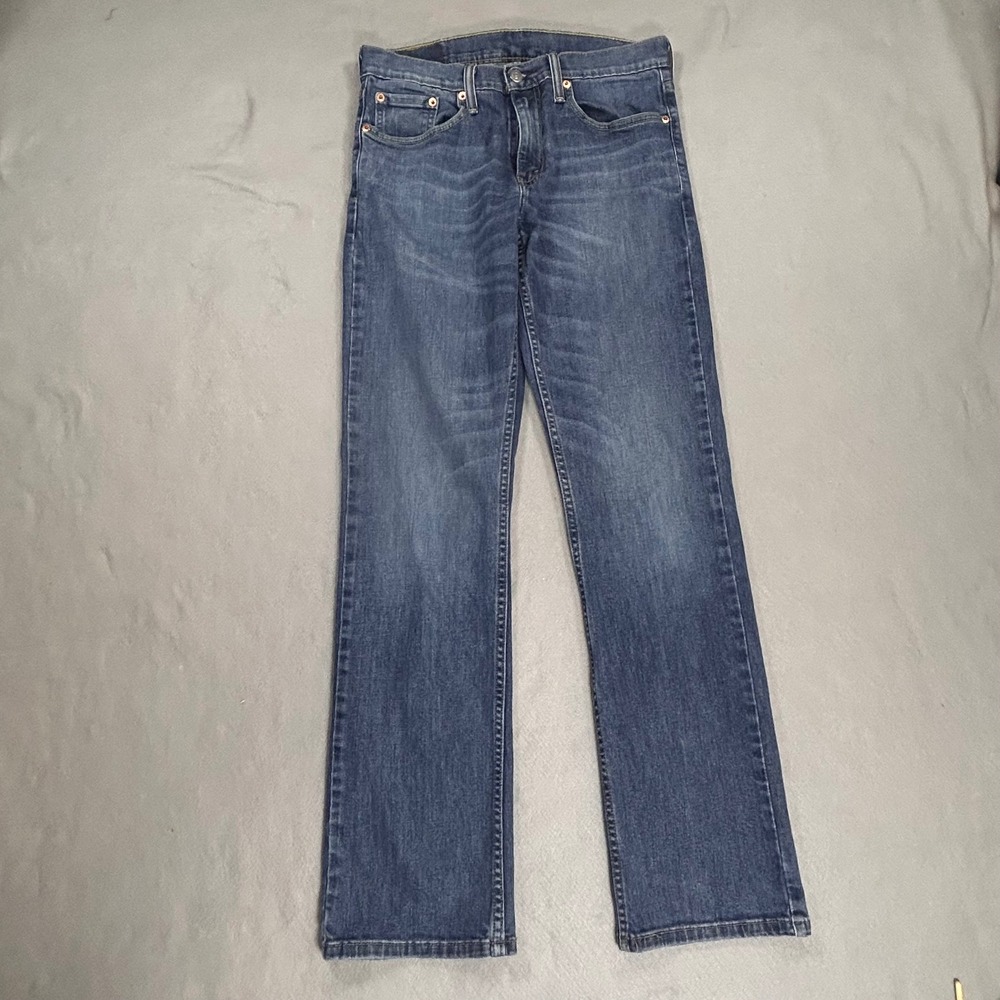 Levis 559 Relaxed Straight Jeans Mens 30x34 Medium Wash Blue Stretch 00559-0421